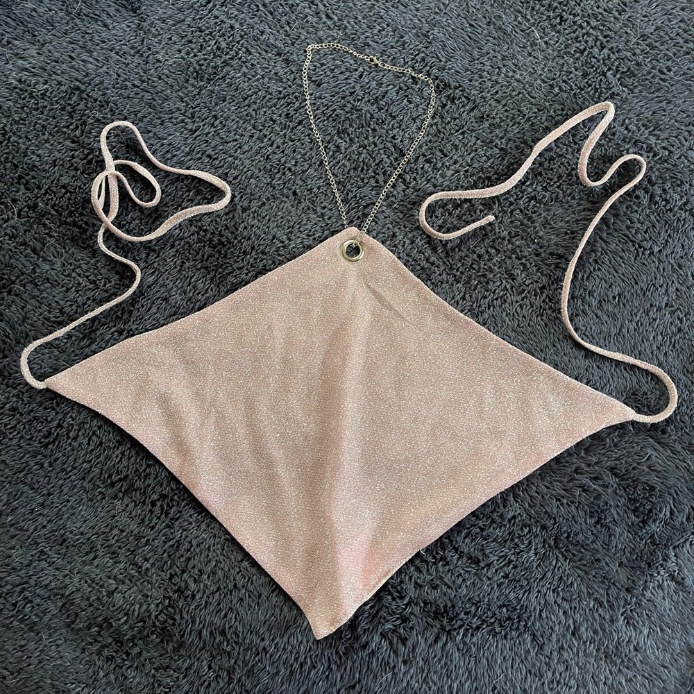 Sparkling Pink Halter Top